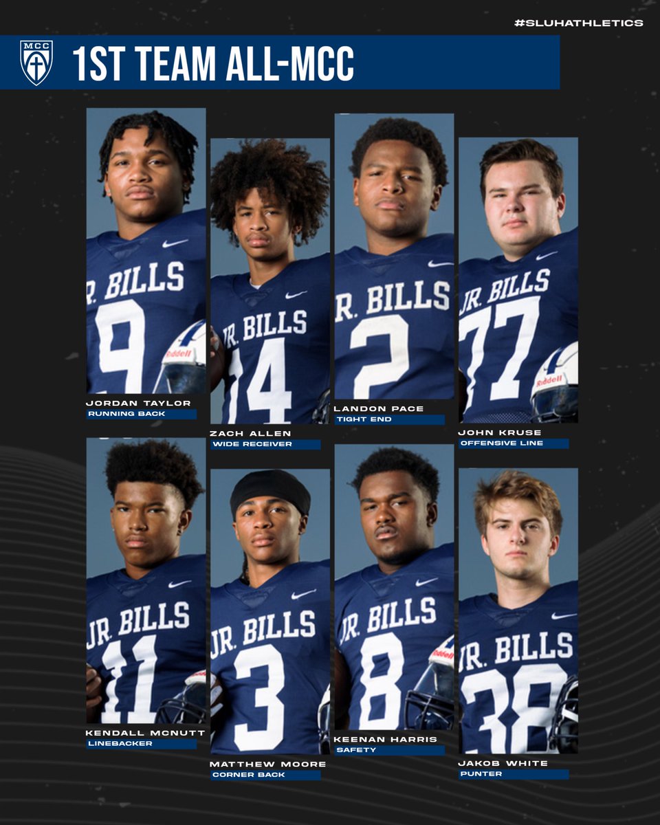 Congratulations to the following Jr. Bills who were selected 1st Team All-MCC for 2024!

#UpholdTheStandard