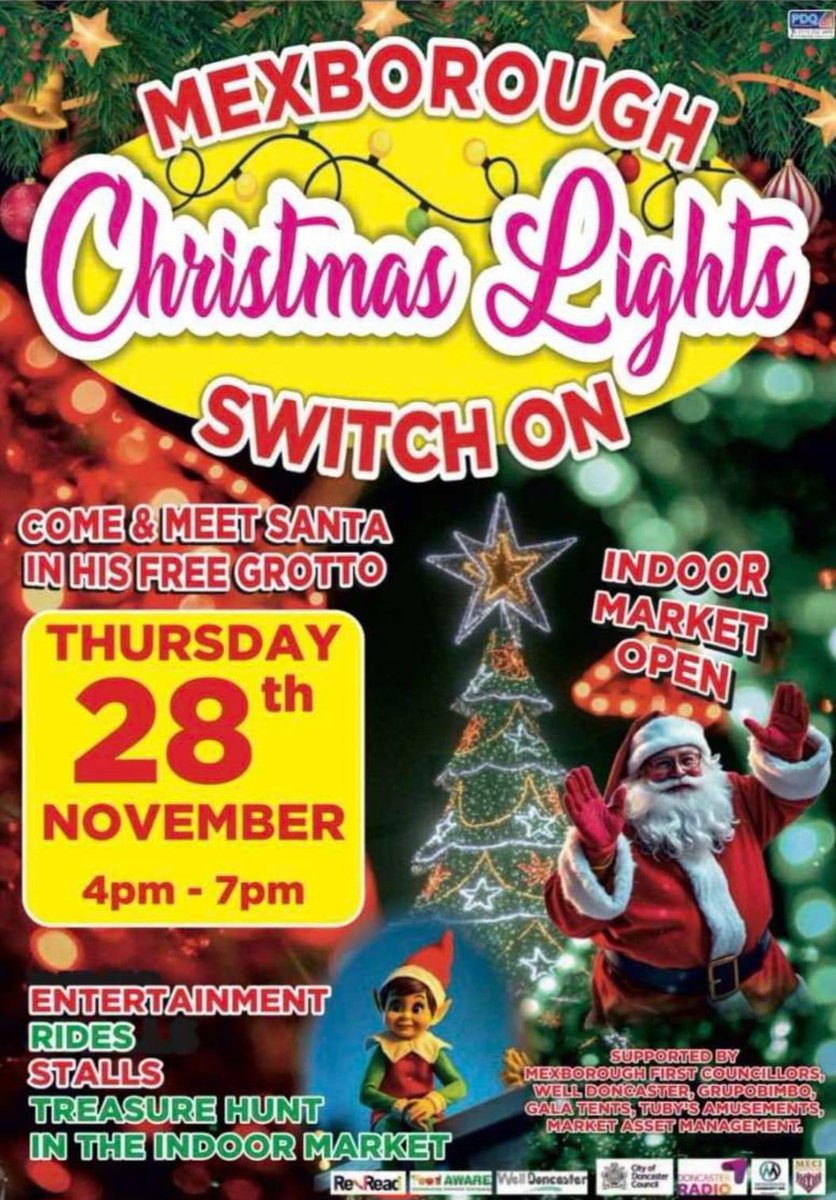 We’re again supporting Mexborough Christmas Lights Switch-On on Thu 28th Nov!🎅

We’re donating £600+ from our ‘Kindness Fund’ to offer FREE SELECTION BOX to every child who visits Santa’s Grotto 🎅

Well done <a href="/MexEventsComInc/">MECi</a> 4 another fab family event!

facebook.com/share/p/19Q6v5…