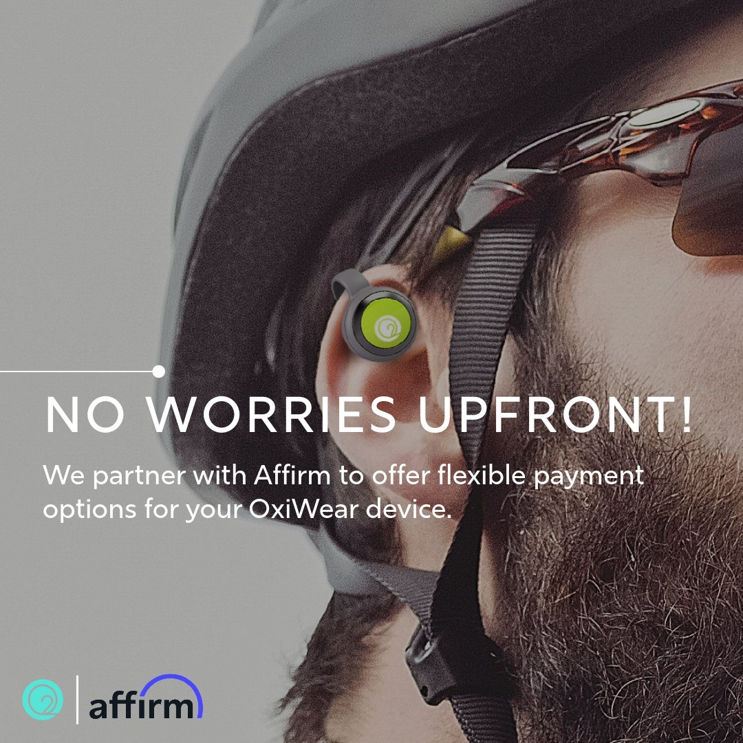 We partner with <a href="/Affirm/">Affirm</a> to offer flexible payment options for your OxiWear device.
No worries upfront!
.
.
.
.
.
#oxiwear #bloodoxygen #oxygen #health #fdacleared #flexible #FlexiblePayments #affirm #FlexiblePlans #worryfree #easy #lifestyle