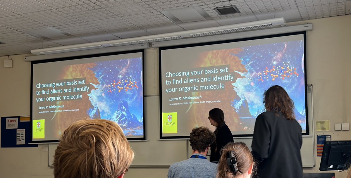 Prof. Tim Schmidt (@schmidtim) on Twitter photo UNSW’s <a href="/laura_mckemmish/">Dr Laura McKemmish</a> shows us how to find aliens with bespoke basis set. #NZIC24 <a href="/UNSWScience/">UNSW Science</a> <a href="/UNSWChemSociety/">UNSW Chemical Society</a> UNSW’s <a href="/laura_mckemmish/">Dr Laura McKemmish</a> shows us how to find aliens with bespoke basis set. #NZIC24 <a href="/UNSWScience/">UNSW Science</a> <a href="/UNSWChemSociety/">UNSW Chemical Society</a>