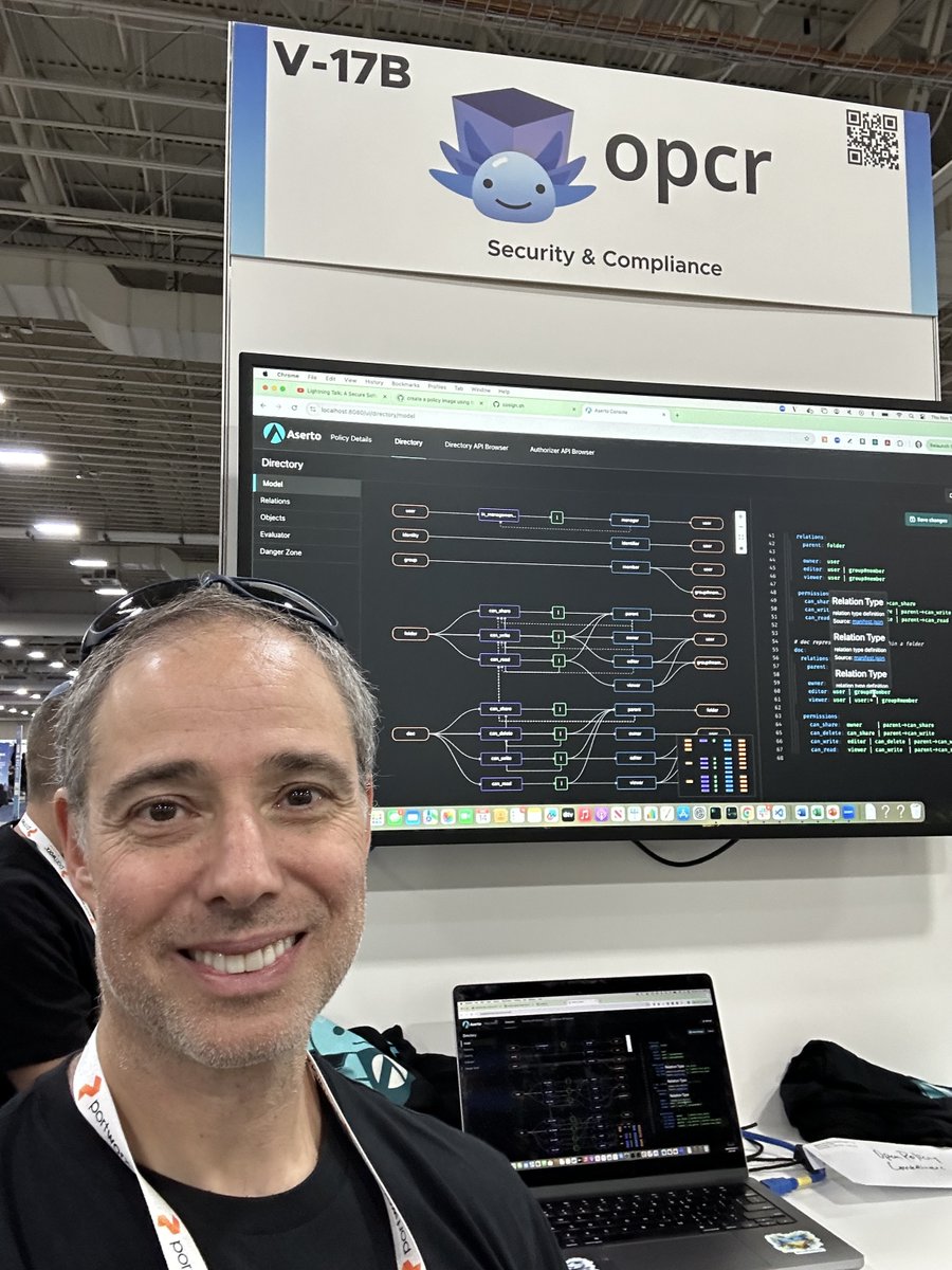 For those of you we met at #KubeCon, thanks for stopping by the OPCR booth! It was awesome to chat with so many folks that were passionate about authorization, and a secure software supply chain for OPA policies.