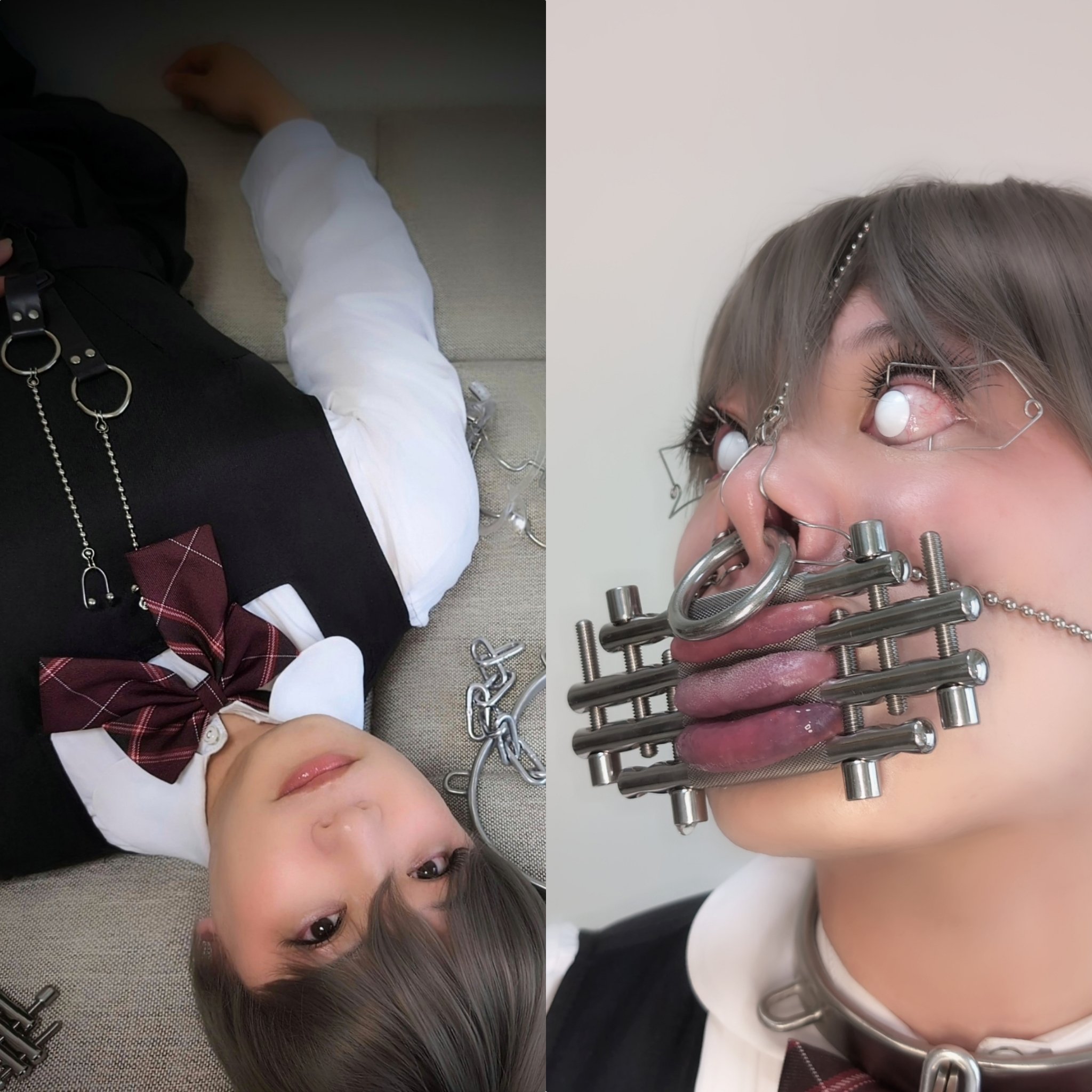 女装　　鼻フック 