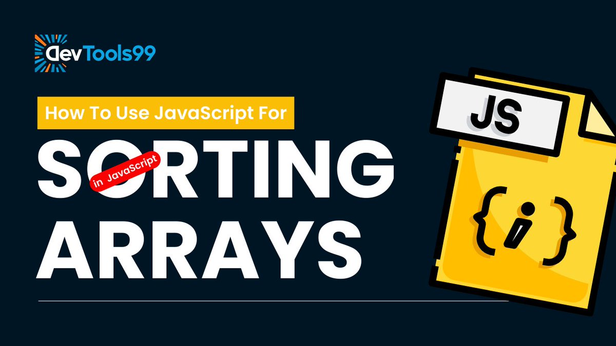 DevTools99's tweet image. Hey Coders! Struggling with sorting arrays? Learn how to master sorting in JavaScript with simple tips and practical examples. Upgrade your coding skills today! youtu.be/41Pyx1b7Vgc
#JavaScriptTips #ArraySorting #CodingSkills #WebDevelopment #LearnToCode