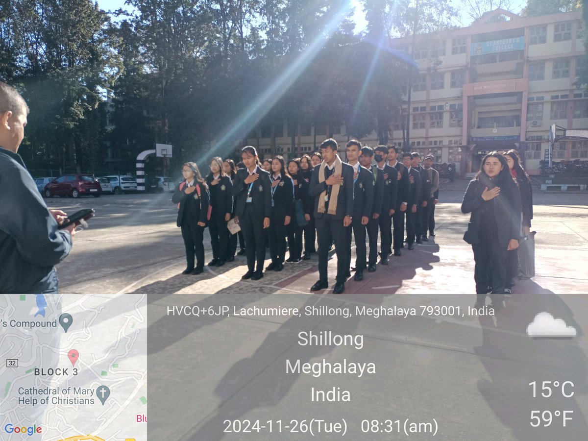 NSS_SAC_SH's tweet photo. Celebrating #ConstitutionDay! NSS units of our College came together to read out the Preamble of the Constitution of India, reaffirming our commitment to its values. #ConstitutionDay2024 #IndiaConstitut #ConstitutionOfIndia https://t.co/srOKz4cAVA