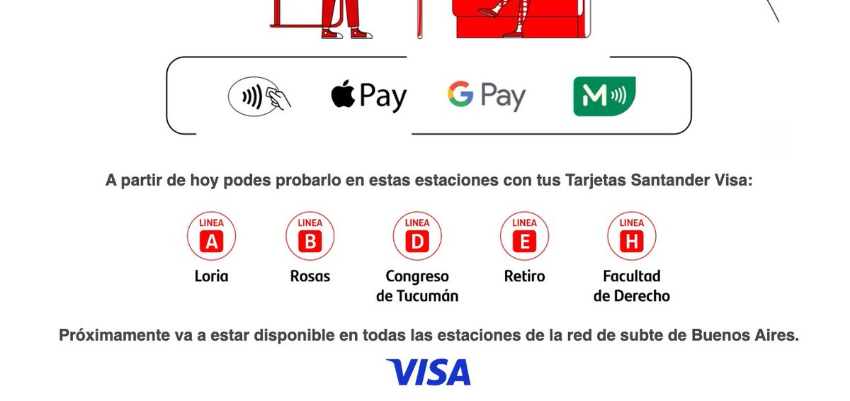 juuliaans's tweet photo. @maxifirtman Esta habilitado solo en algunas estaciones por ahora, los bancos mandaron mail donde se detallaba donde funciona el pago con tarjeta. 

Esta mando santander: https://t.co/Nk4pFkH50z