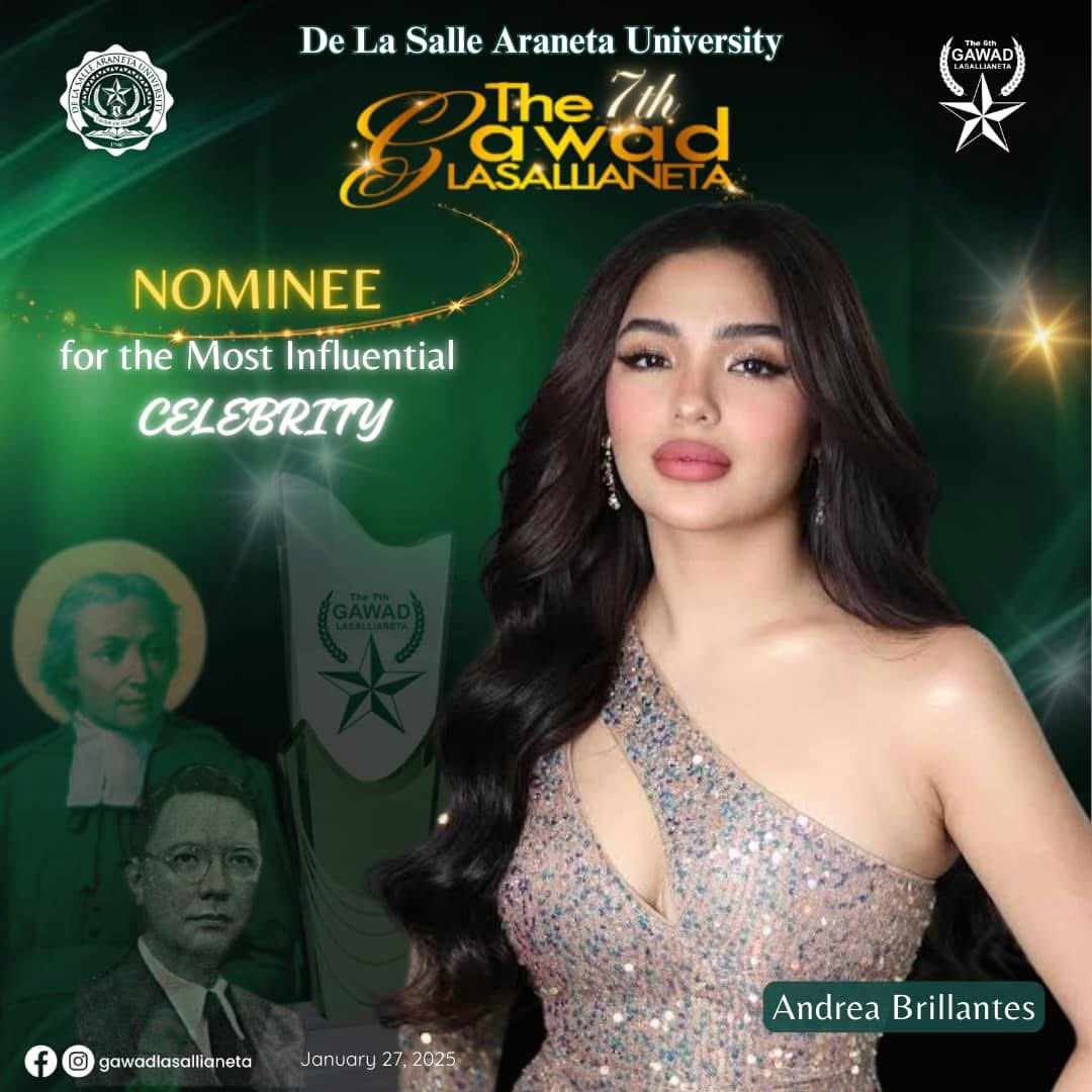 BrillantsOFC's tweet photo. Rise and Shine, Brillants! 🤍✨

Andrea Brillantes has been nominated for Most Outstanding Actress in a Drama Series, Most Influential Celebrity, and Most Outstanding Brand Endorser at The 7th Gawad Lasallianeta! 💚 

Show your support by commenting and sharing these posts:

Most Outstanding Actress in a Drama Series: https://t.co/WHIH3VMRnG

Most Influential Celebrity: https://t.co/cZxTYhRTmj

Most Oustanding Brand Endorser: https://t.co/lnhvcZITmB

Voting is open from November 26 to 29, 2024 ❗

@iamandrea_b | #AndreaBrillantes