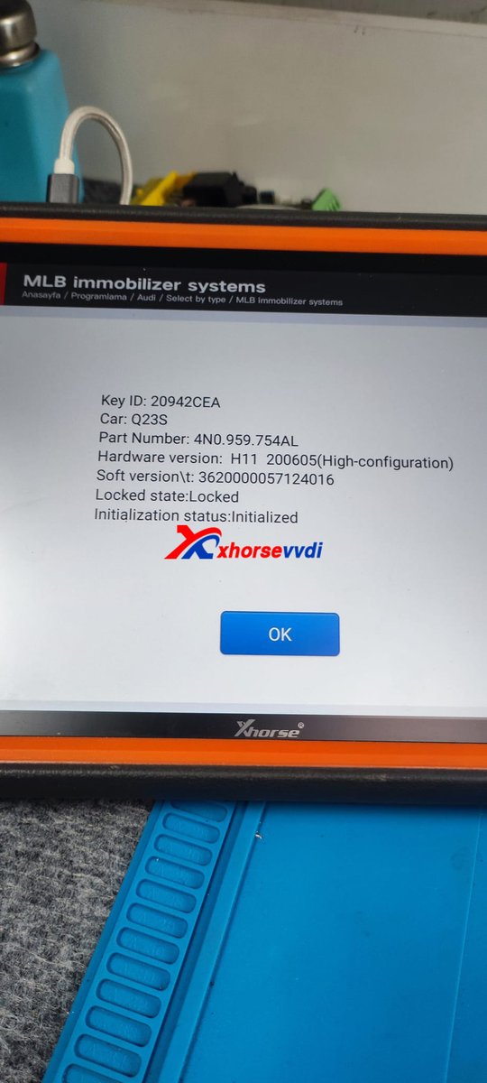 Xhorsevvdi's tweet photo. 2020 A6 mlb ๐๐
#xhorse ktp and mlb tool โ
๐ธSรผleyman รlker
https://t.co/QUQKircal8
#KEYTOOLPLUS #vvdimlbtool #mlbkey #audia6 https://t.co/yKWDiIXaaK