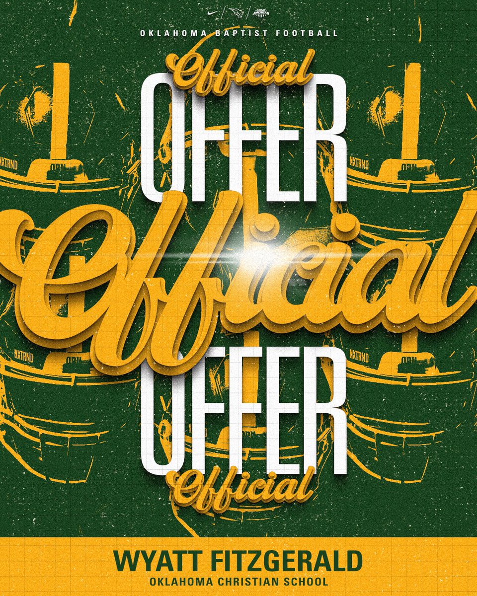 After a great conversation with <a href="/Taggart_Brown/">Taggart Brown</a> I am blessed to receive an offer from <a href="/OBU_Football/">OBU Football</a>!
