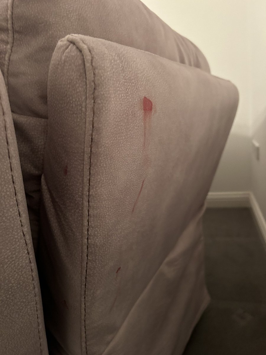 Fran_R273's tweet photo. @MailOnline  here’s a story..imagine getting a sofa delivered… delivery guy cuts his finger.. deliberately ignores it… customer complains.. then he phones directly to threaten them next day ..and @OfficialFV don’t care 😂 can share screen shots https://t.co/72sUzrxqs1
