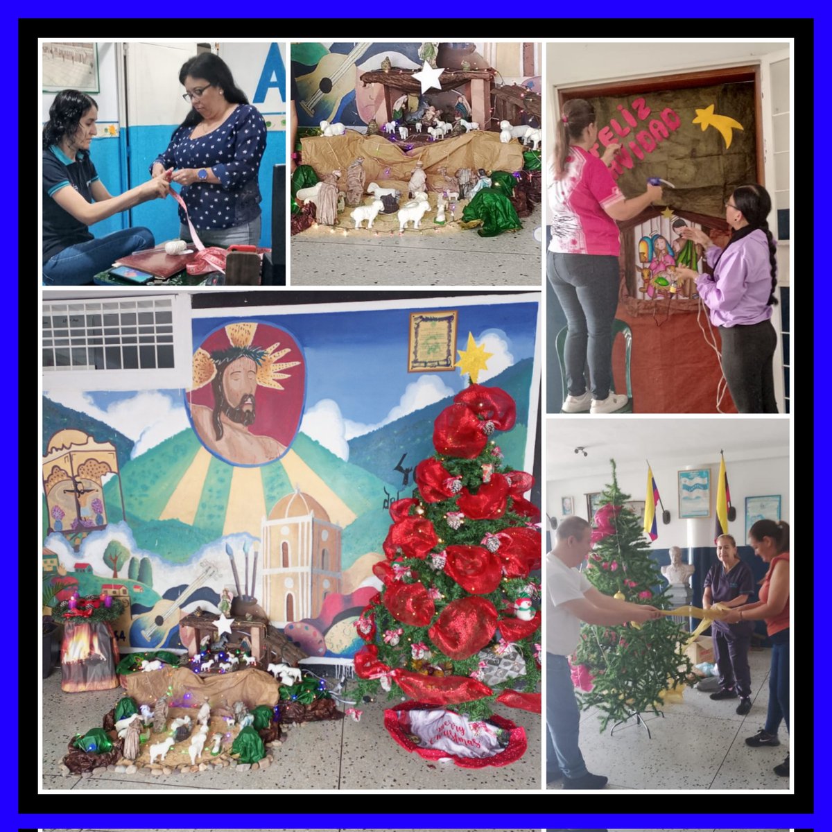 DECORACIÓN NAVIDEÑA EN NUESTRA INSTITUCIÓN, QUE LA BENDICIÓN DEL NIÑO Dios habite siempre en nuestra institución y corazones, La Grita estado Táchira.