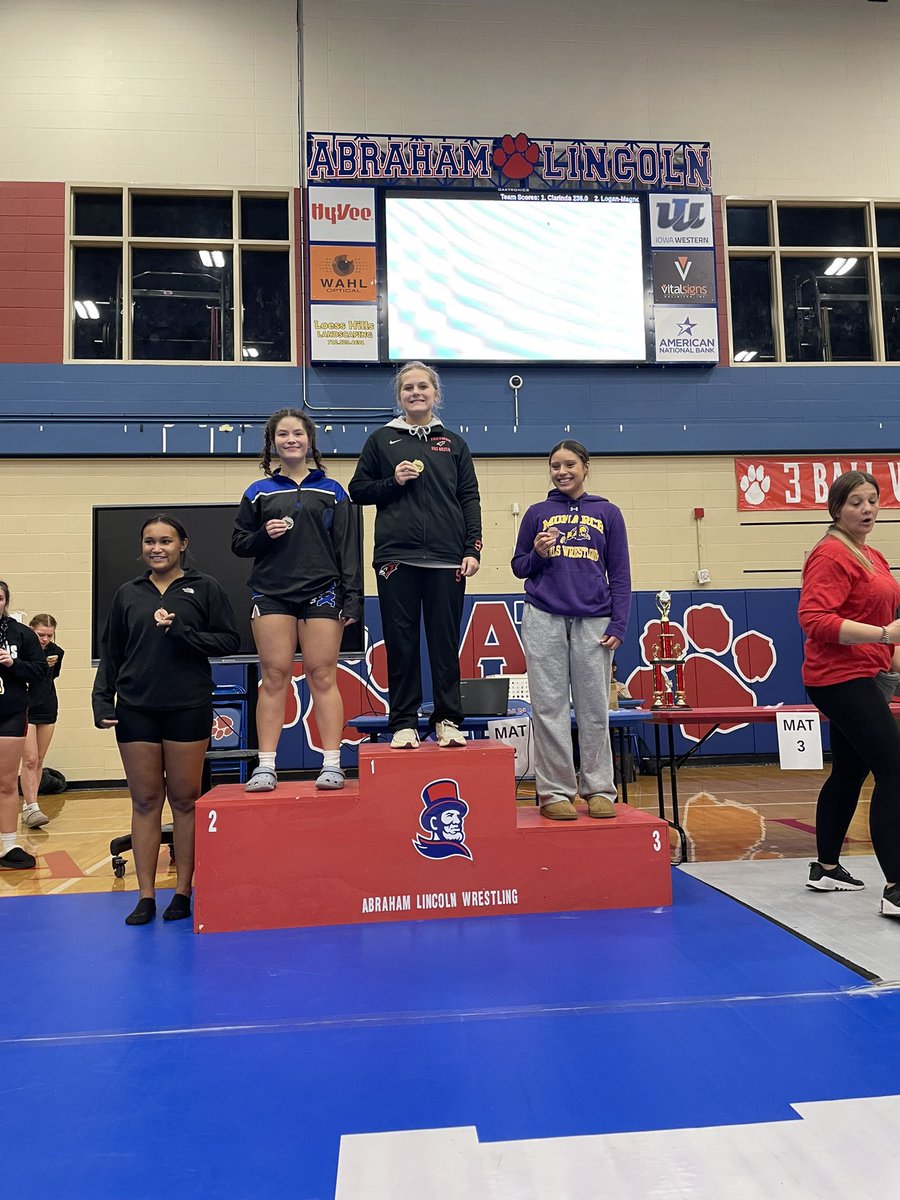 Second meet out and <a href="/TreynorWrestle/">Treynor Wrestling</a> is crushing it! Great job girls 🔥 💪 🤼‍♀️

Team: 6th
Emma Miller 1st 🥇 
Liz Young 1st 🥇
Jordyn Boswell 3rd 🥉 
Hannah Hekter 5th
Keira Ragland Consolation Champion