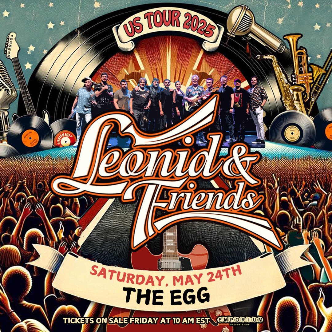 Emporium Presents (@emporiumlive) on Twitter photo JUST ANNOUNCED: <a href="/LeonidFriends/">Leonid & Friends</a> 🎶
📍Albany, NY - 05.24
#leonidandfriends #leonidandfriendsconcert #chicagolive #chicagotribute #albanylivemusic JUST ANNOUNCED: <a href="/LeonidFriends/">Leonid & Friends</a> 🎶
📍Albany, NY - 05.24
#leonidandfriends #leonidandfriendsconcert #chicagolive #chicagotribute #albanylivemusic