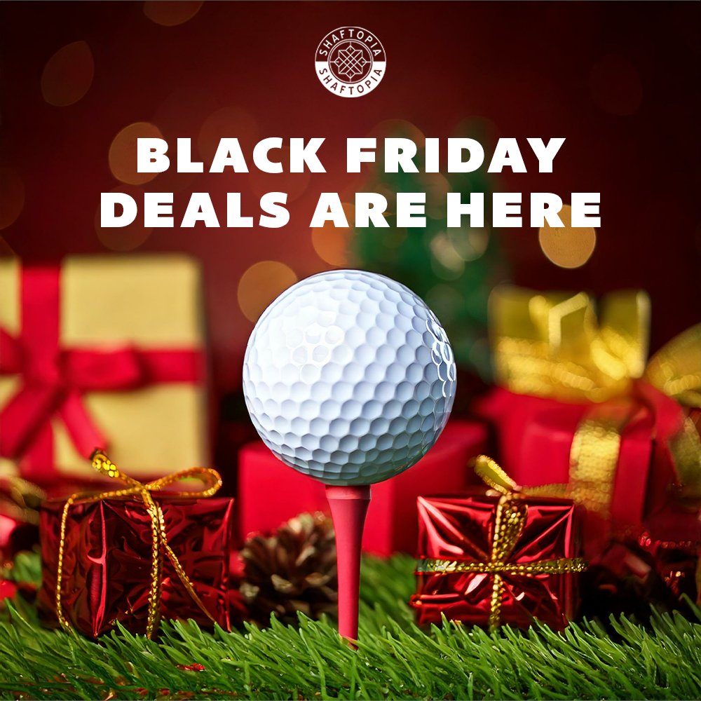 shaftopia's tweet photo. BLACK FRIDAY DEALS ARE HERE 🏌✨

⚪ Get 20% off all gift cards!
⚪ Earn cash in double points with every purchase!
⚪ Save up to 43% off on Shaft Adapters!
⚪ More deals coming soon.. stay tuned &amp; sign up for our email newsletters to be the first to hear! https://t.co/jY0YpAmI0Z