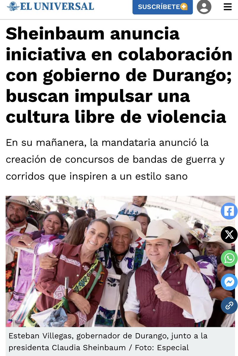 yoladelatorre's tweet photo. Siempre que veo en la prensa cosas positivas de mi Durango #MeEmociono 🥰

@Claudiashein @EVillegasV 
👌🏻 https://t.co/rmqq4qLY4Q