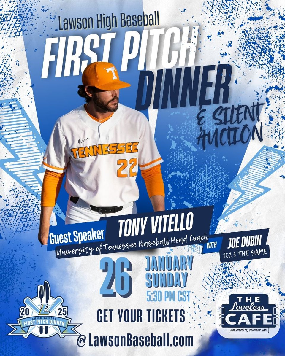 Hear @TonyVitello16 in Bellevue in January. Benefiting <a href="/LawsonBaseball/">Lawson Baseball</a>.