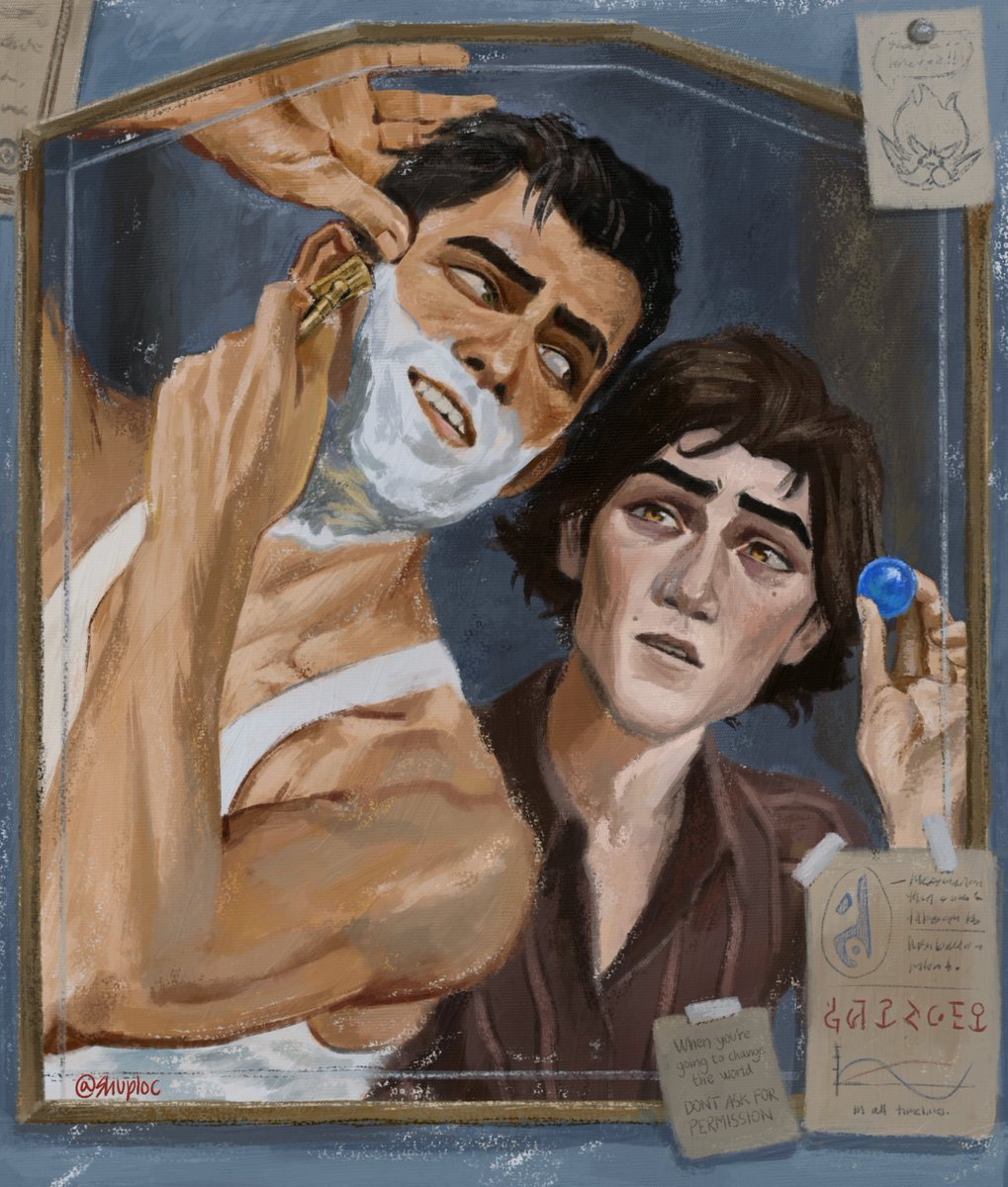 Vintage Jayce and Viktor, in their early days
#Arcane #jayvik