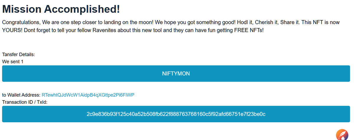 sircrone's tweet photo. No idea why #RVN #Ravencoin sleeping on this...
#NIFTYMON #NFT @NFTRVN
https://t.co/0oN3UVhGuP
128 remaining in #NFTFAUCET #ROCKETRAVEN
https://t.co/w9reTlAujw
#FREE #NFTS #CRYPTO #GAMEASSETS #GAME #ASSETS https://t.co/2EtUuI44NM