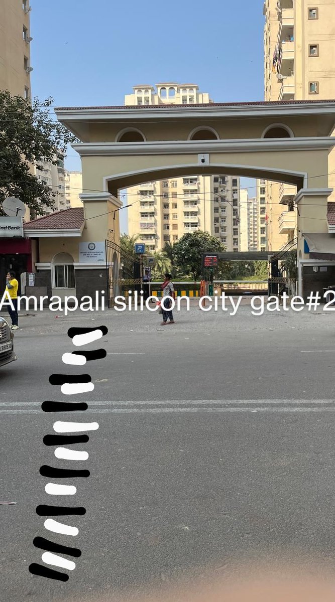 Hi <a href="/noida_authority/">NOIDA Authority</a> for the safety of the pedestrian crossing the road, there is an urgent need for zebra crossing (as shown) in front of Amrapali silicon city sector 76, opposite Gate#2, Princely estate market. Pls do the needful
