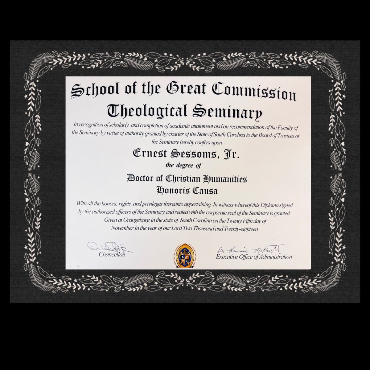 Ernest Sessoms, Jr. tweet media