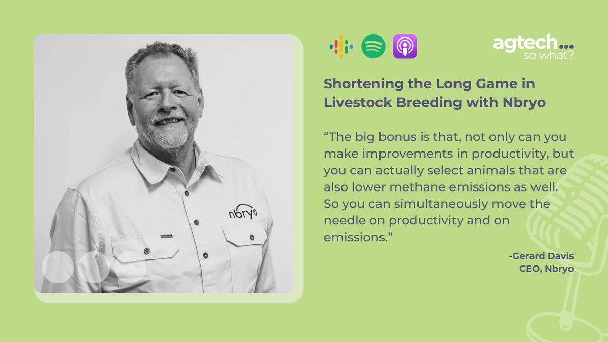 This week, we’re sitting down with Gerard Davis, CEO of <a href="/nbryoaus/">Nbryo</a>, to discuss his unconventional journey to the startup, the work the company is doing, and why he thinks genetic interventions are critical climate work

Listen here: tenacious.ventures/insights/short…