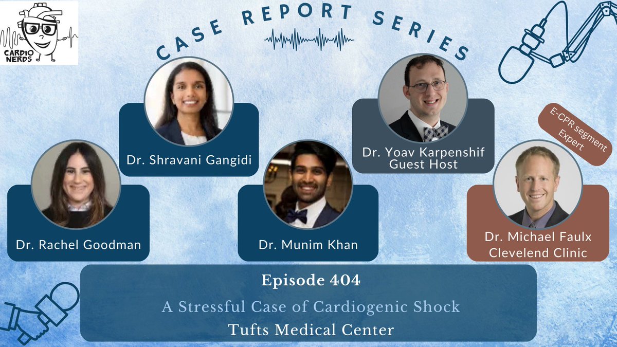 Diane Masket (@dianemasket) on Twitter photo New <a href="/CardioNerds/">CardioNerds</a> Episode Drop! 🫀🎙️
Dive into a cardiogenic shock case fearlessly led by <a href="/goodmra1/">Rachel Goodman</a>, Dr. Gangidi and Dr. Khan <a href="/TuftsMedicalCtr/">Tufts Medical Center</a> - it will leave you hanging on the edge of your seat! 🏥🩺
<a href="/YoavKarpenshif/">Yoav Karpenshif</a> <a href="/MichaelFaulx/">Michael Faulx, MD, FACC</a> <a href="/Dr_DanMD/">Daniel Ambinder, MD</a>
Link in comments New <a href="/CardioNerds/">CardioNerds</a> Episode Drop! 🫀🎙️
Dive into a cardiogenic shock case fearlessly led by <a href="/goodmra1/">Rachel Goodman</a>, Dr. Gangidi and Dr. Khan <a href="/TuftsMedicalCtr/">Tufts Medical Center</a> - it will leave you hanging on the edge of your seat! 🏥🩺
<a href="/YoavKarpenshif/">Yoav Karpenshif</a> <a href="/MichaelFaulx/">Michael Faulx, MD, FACC</a> <a href="/Dr_DanMD/">Daniel Ambinder, MD</a>
Link in comments