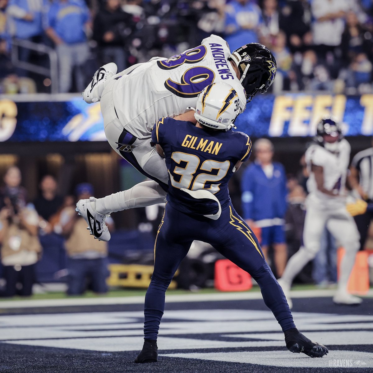 Ravens's tweet image. Emphasis on touchdown 🔥