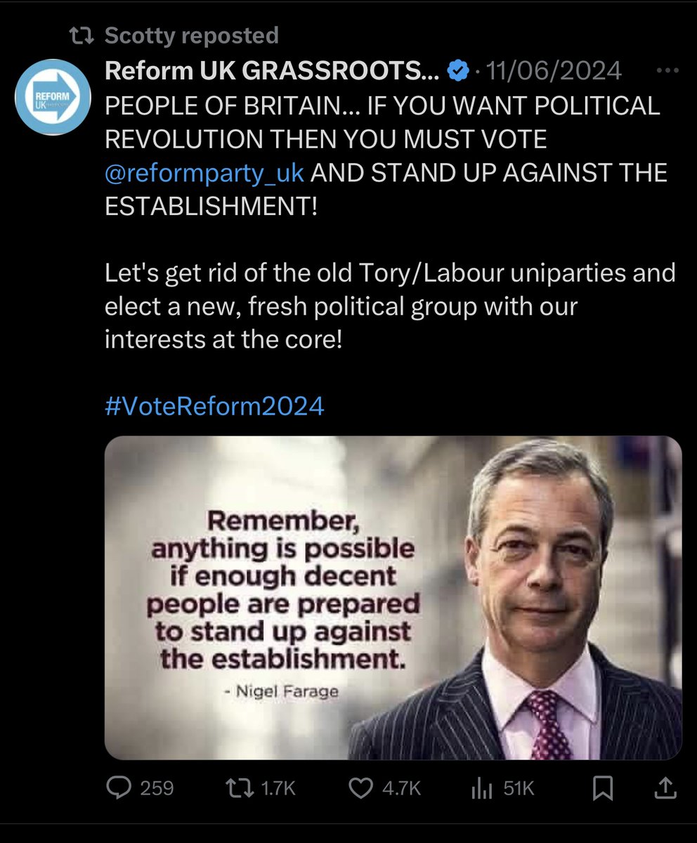 almostsatire's tweet photo. @Dotsy1978 @MonkEmma You voted labour but promoted reform before the election 🤔 it’s only the right wingers that are in their emotional feminine energy and can’t win a single argument without lying. Wtf are you doing with your life 😂 https://t.co/wvF04ci9VN