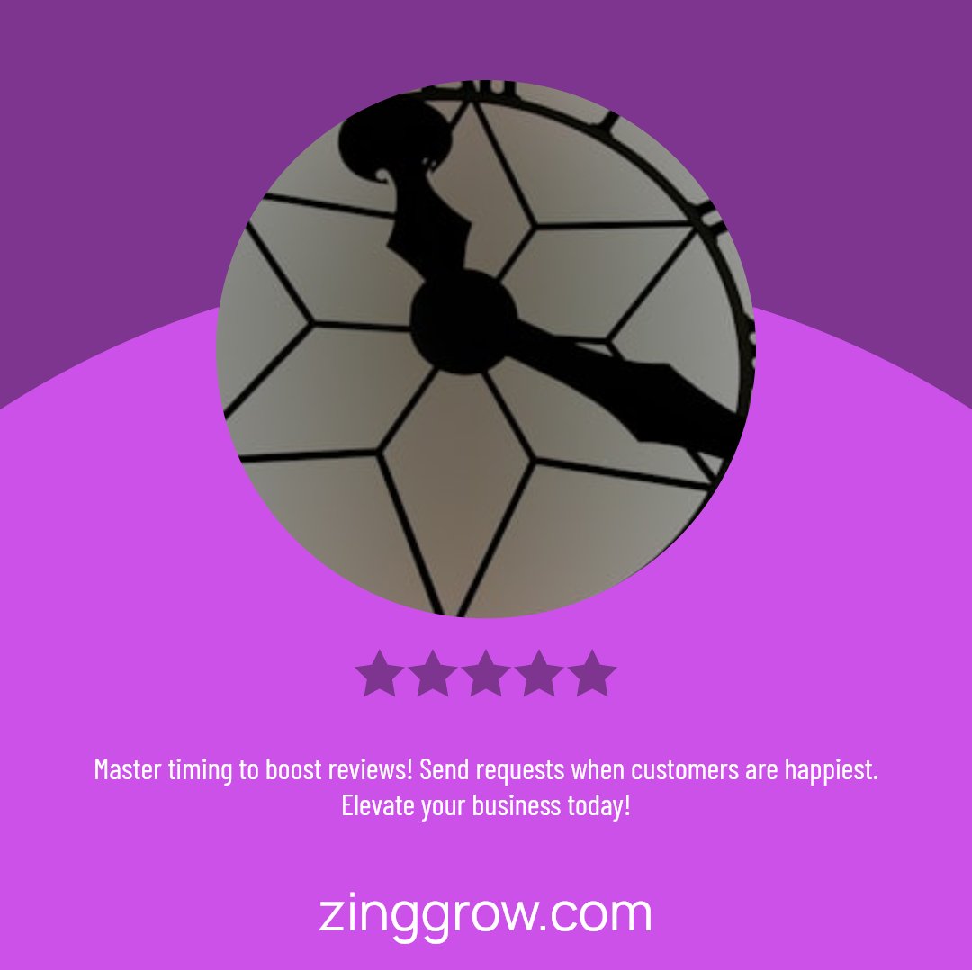 zingcontrol's tweet image. Timing is crucial for a stellar online reputation! Our platform targets review requests when customers are most responsive. Discover how perfect timing boosts reviews and loyalty. #TimingIsKey #ReputationBoost