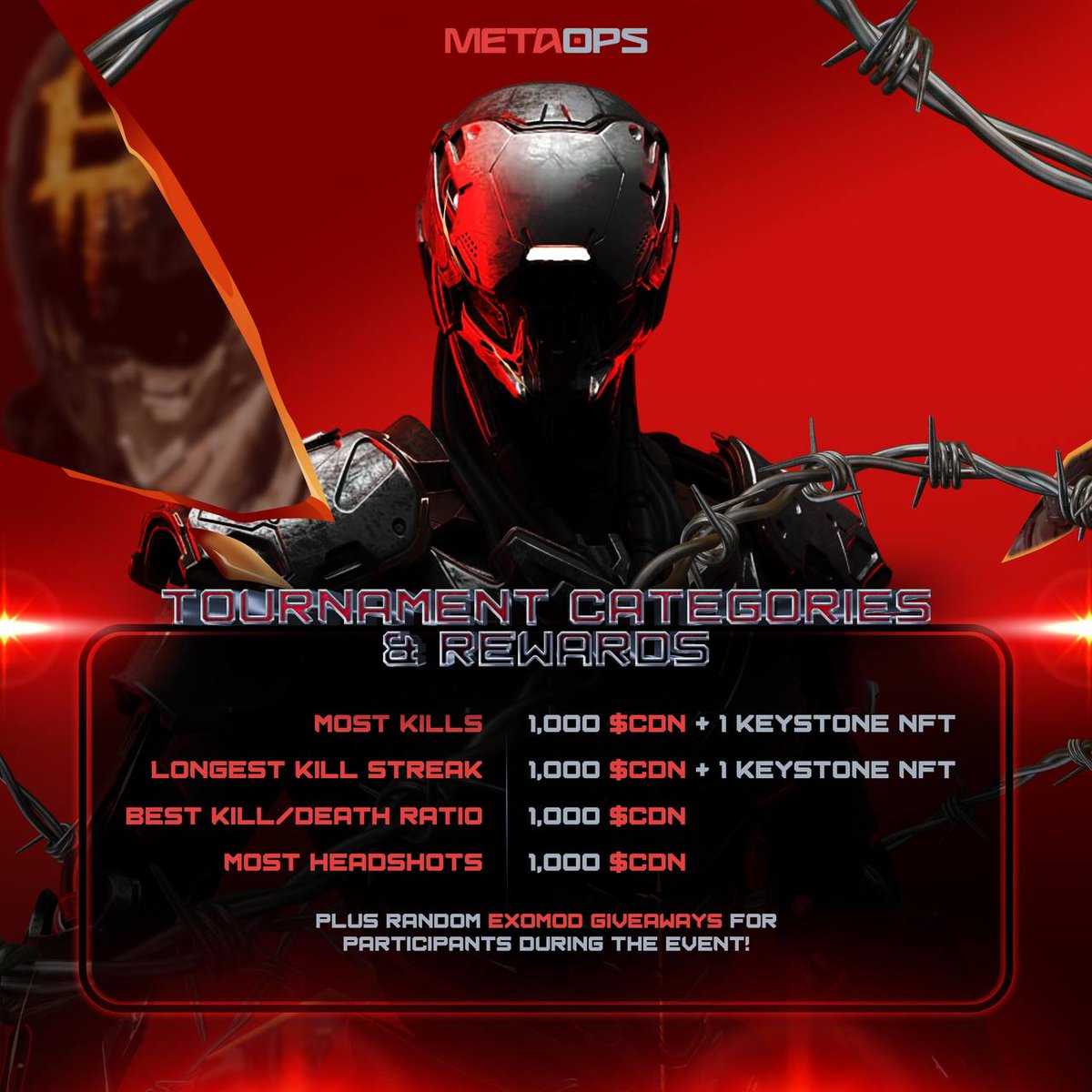 MetaOpsGaming's tweet image. 💥 The stakes are high in the upcoming MetaOps Tournament!