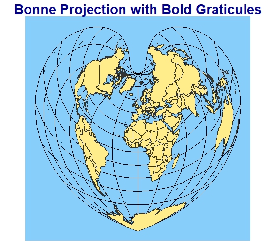bdgroves's tweet image. Day 26 of the #30DayMapChallenge: Bonne Projection 🌍❤️
This heart-shaped map makes me feel like I could keep iterating on projections forever—endlessly beautiful! 🌏💙 #MapProjection #GIS #MappingFun