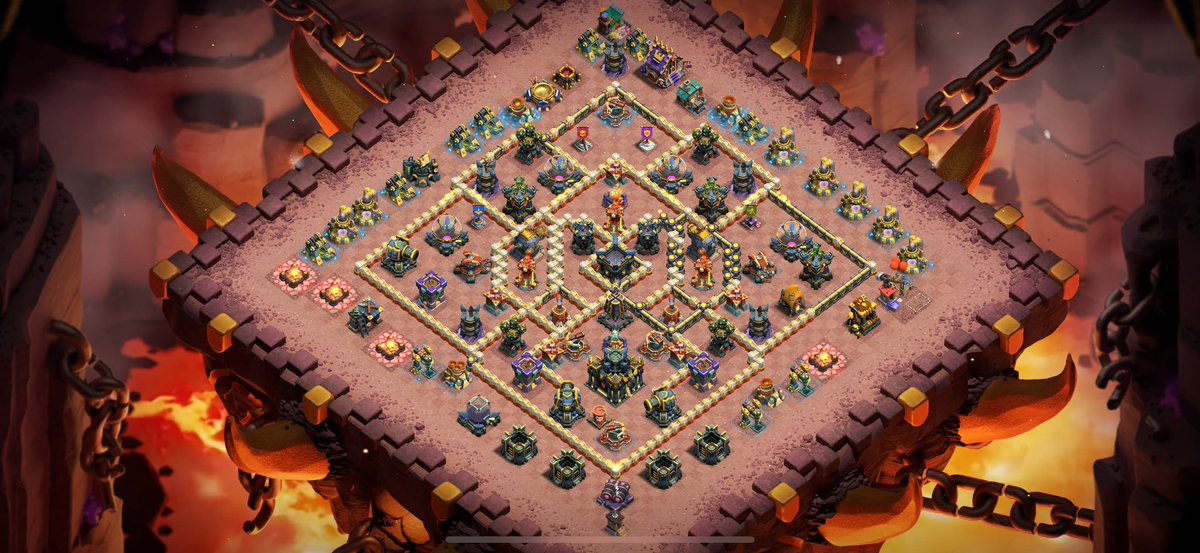 99Qiksilver's tweet image. Posting my 1st ever Th17 LL base 
.
.
Preferable CC - 3 ig 5 archers
Base link - link.clashofclans.com/en?action=Open…
.
.
This can be used as farm base also just you need to switch those archer tower of 8,7,5 clock’s with the gold storages 💙
.
.
#clashofclans #TownHall17 #warbase #supercell