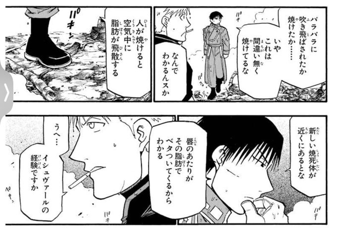 牛ホルモンの下処理を知らなくて、そのままもつ鍋にして食べたから、イシュヴァール帰りのマスタング大佐の気持ちが分かりました 