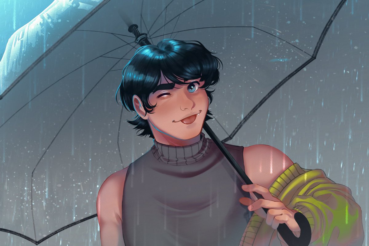 Xilograph's tweet photo. Ho! yeah….more versions.☔️

#adoublesidedmirror #ADoubleSidedMirrorVN #Illustration #ArtistOnX https://t.co/XZBSFnIGz3