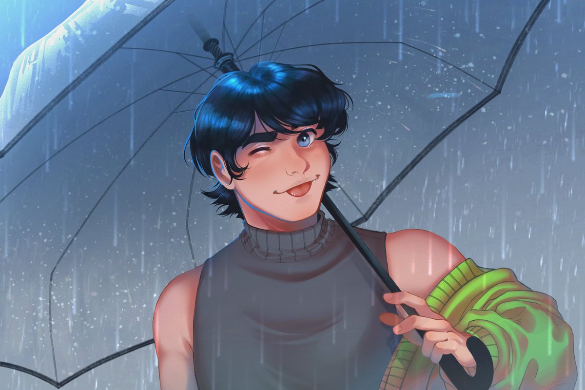Xilograph's tweet photo. Ho! yeah….more versions.☔️

#adoublesidedmirror #ADoubleSidedMirrorVN #Illustration #ArtistOnX https://t.co/XZBSFnIGz3