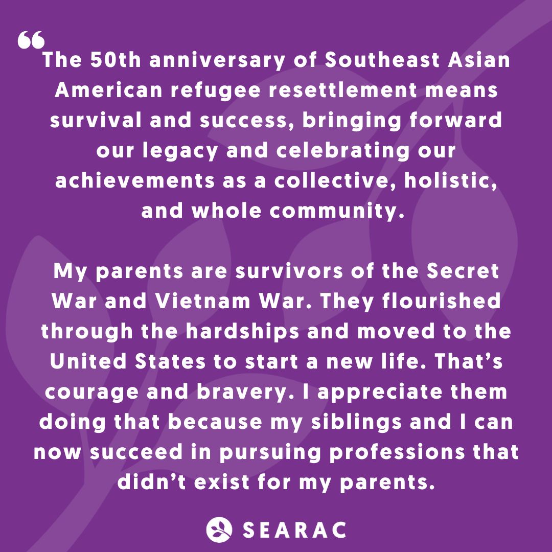 Sheena Vang j, aka Pabgha, a Hmong-American artist spreading joy. Her piece, “Refugee Resettlement Dares to Start Everything and Everywhere Again,” honors Southeast Asian American communities' resilience and courage. Read the full interview: buff.ly/3V7KowO
