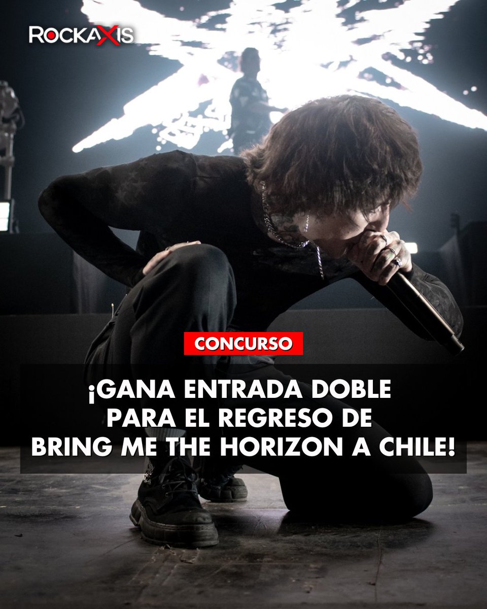 rockaxisoficial's tweet photo. 🔥🙌 ¡Gana entrada doble para el regreso de Bring Me The Horizon a Chile! 🙌🔥

Queda poco para celebrar el regreso de los británicos a nuestro país este próximo 2 de diciembre en el Movistar Arena. Es por esto que en Rockaxis te queremos dar la posibilidad de ganar entradas.

¿Cómo participar? En el artículo dedicado a la banda en la edición #Rockaxis257 encontrarás la info. Link aquí! 👉 https://t.co/J7f3S76OqH

Entradas:@puntoticket 
Produce: Fenix Enterteinment

#bringmethehorizon #aniversariorockaxis #Rockaxis257