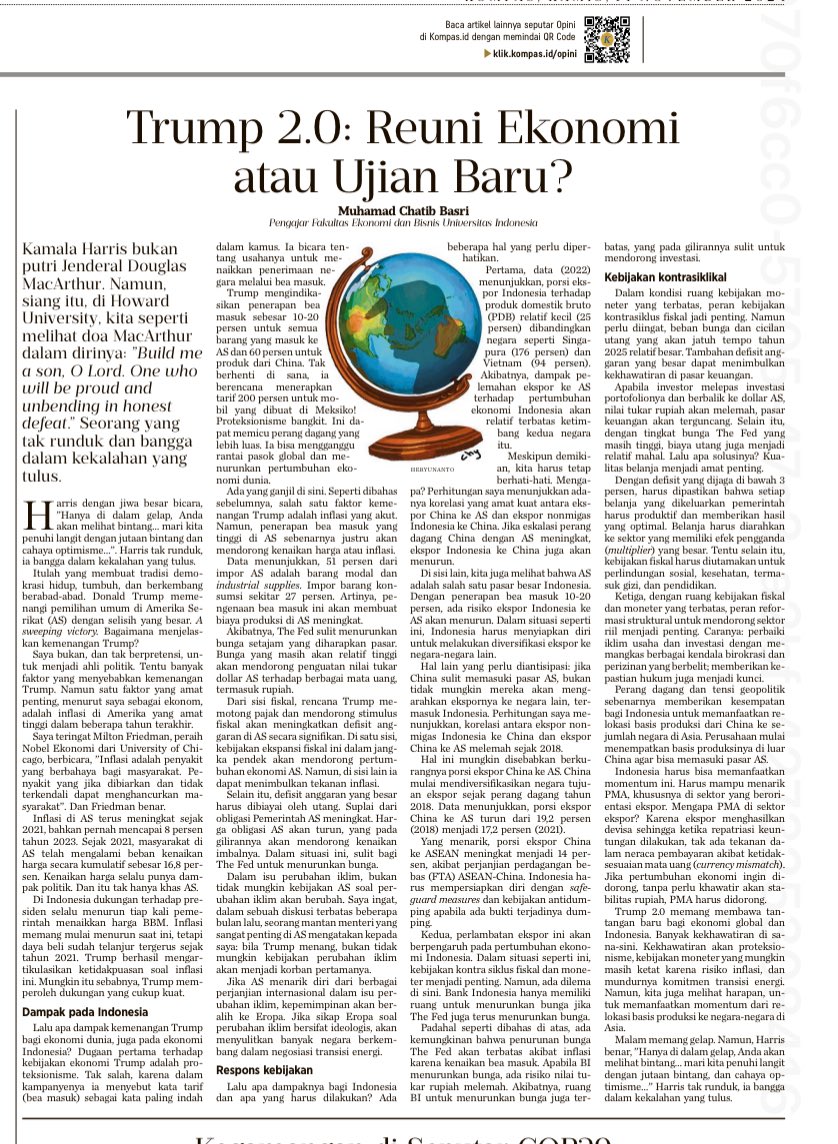 Cummulative vs year on year atau month on month inflation. 

Satu pelajaran penting buat pembuat kebijakan dimanapun dari pemilu di AS: 
daya beli matters! 

Saya elaborasi sedikit artikel saya di Kompas minggu lalu. 
Saya bukan, dan tak berpretensi, untuk menjadi ahli politik.