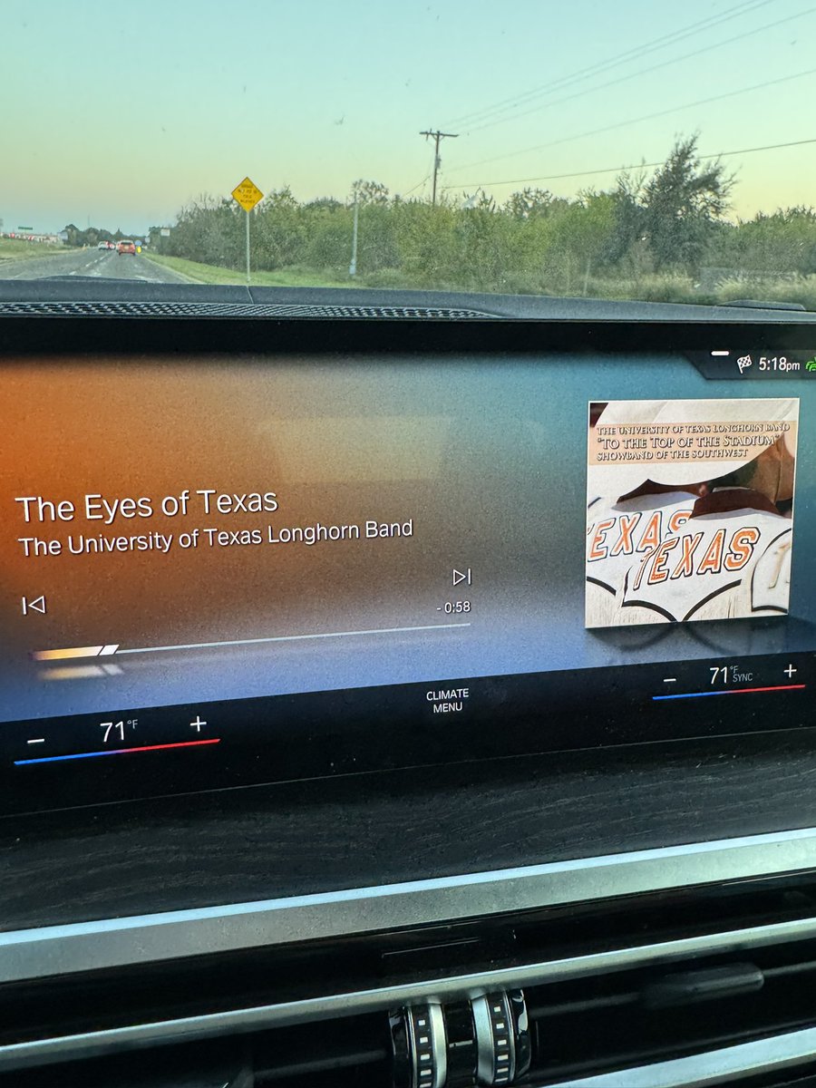 Working in College Station during hate week. Magically this came on right as I rolled into town. 🤘🤘😇 #HookEm