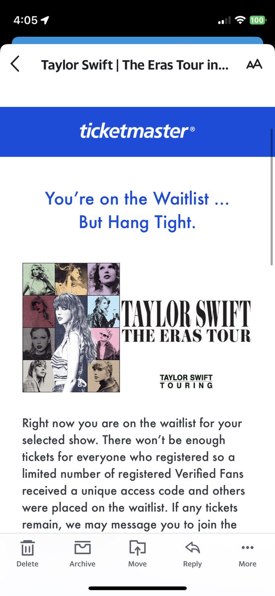 ConcertPictures's tweet photo. Heart broken in waitlist!!! I’ll take the cheap ticket to night 3 December 8 only day I can go. Want a floor seat but right now I’ll take anything so sad @Ticketmaster waited over a year have my flights and everything!!! https://t.co/Uu22R2BYn2