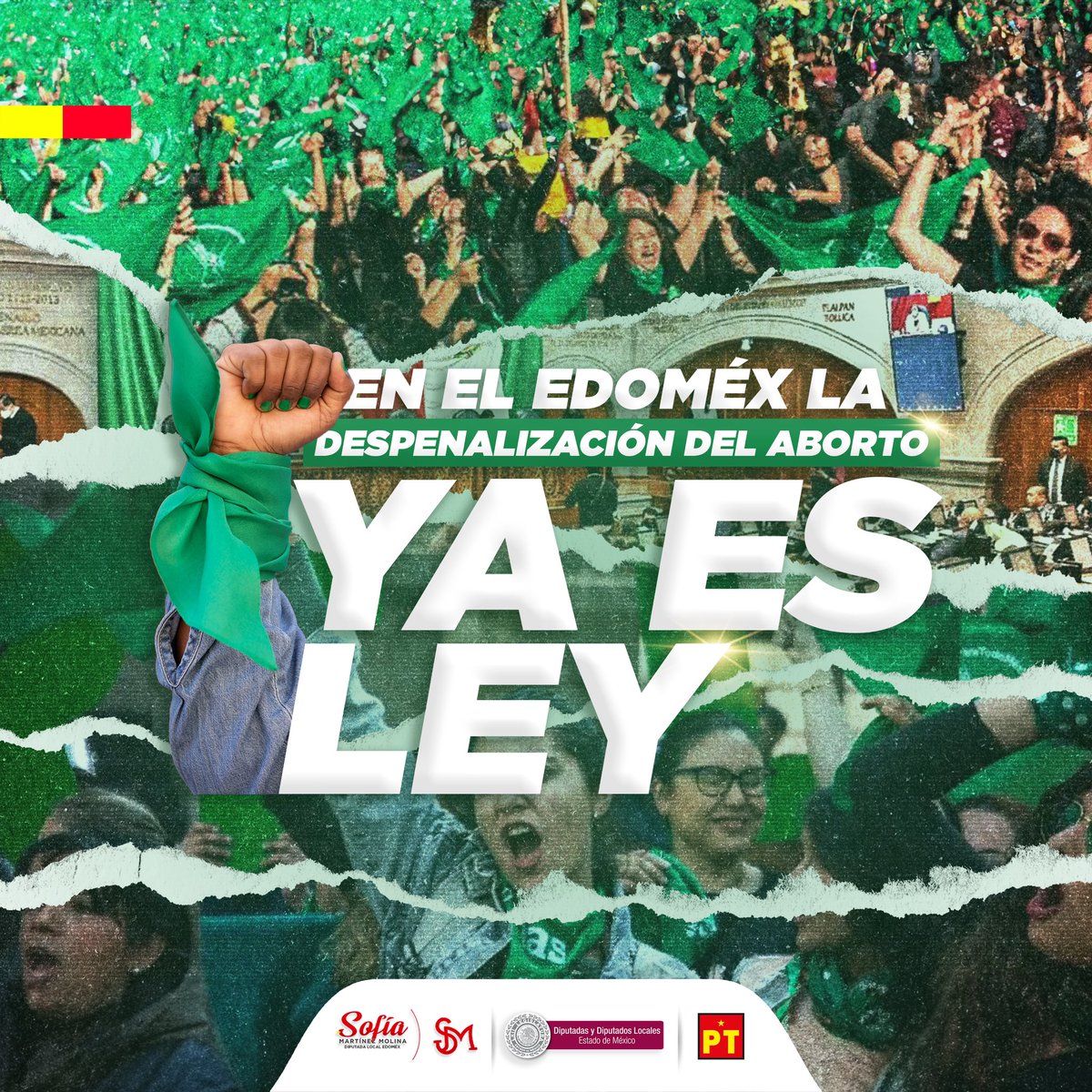 Hoy, el Estado de México nos convertimos en la entidad número 18 en despenalizar el aborto. Estoy orgullosa de haber votado a favor de esta iniciativa. #abortoseguro #AbortoEdoMéx  #aborto #Edomex