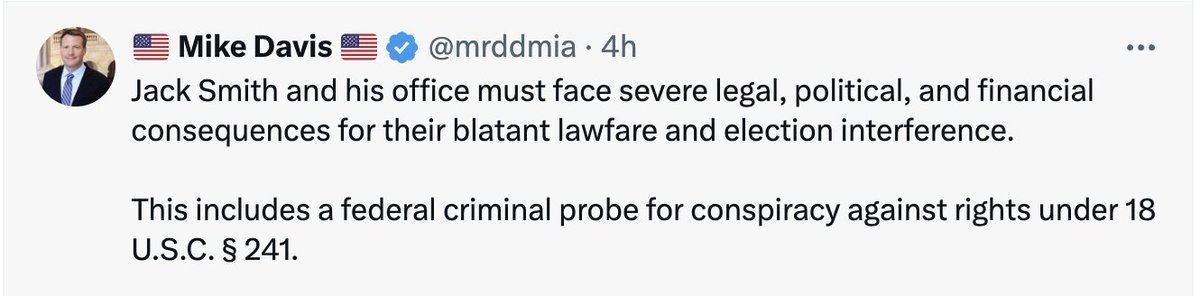 lawindsor's tweet photo. This guy was reportedly under consideration for AG... Just so you know what's coming in terms of shakeup within the DOJ 👇 https://t.co/30e428O4y6