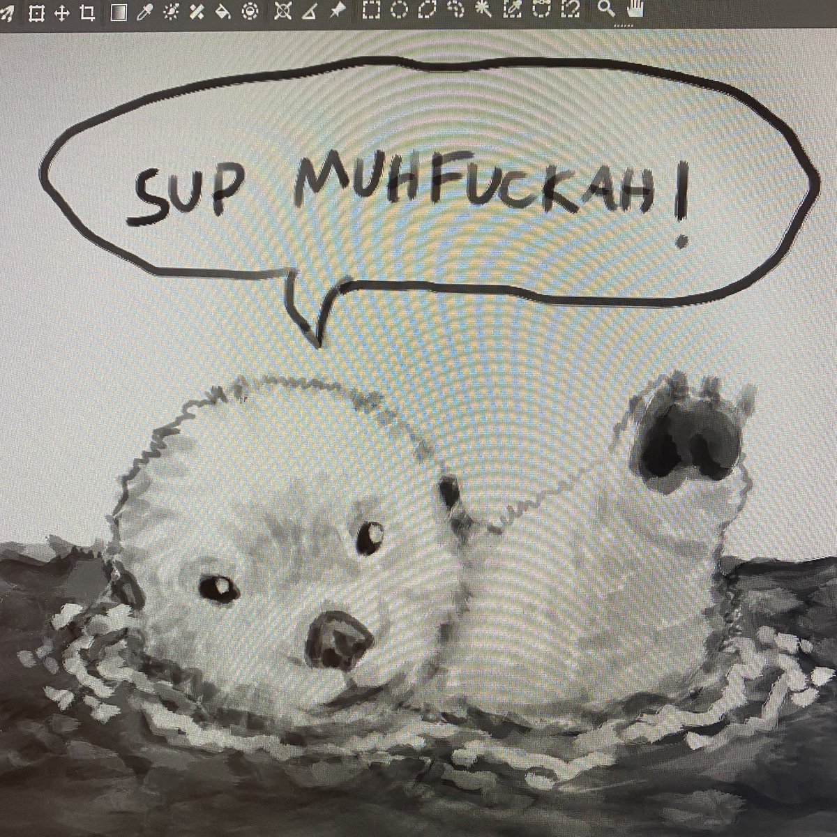 ghost_from_void's tweet image. Ehh, it's supposed to be an otter 🦦

#art #artmoots