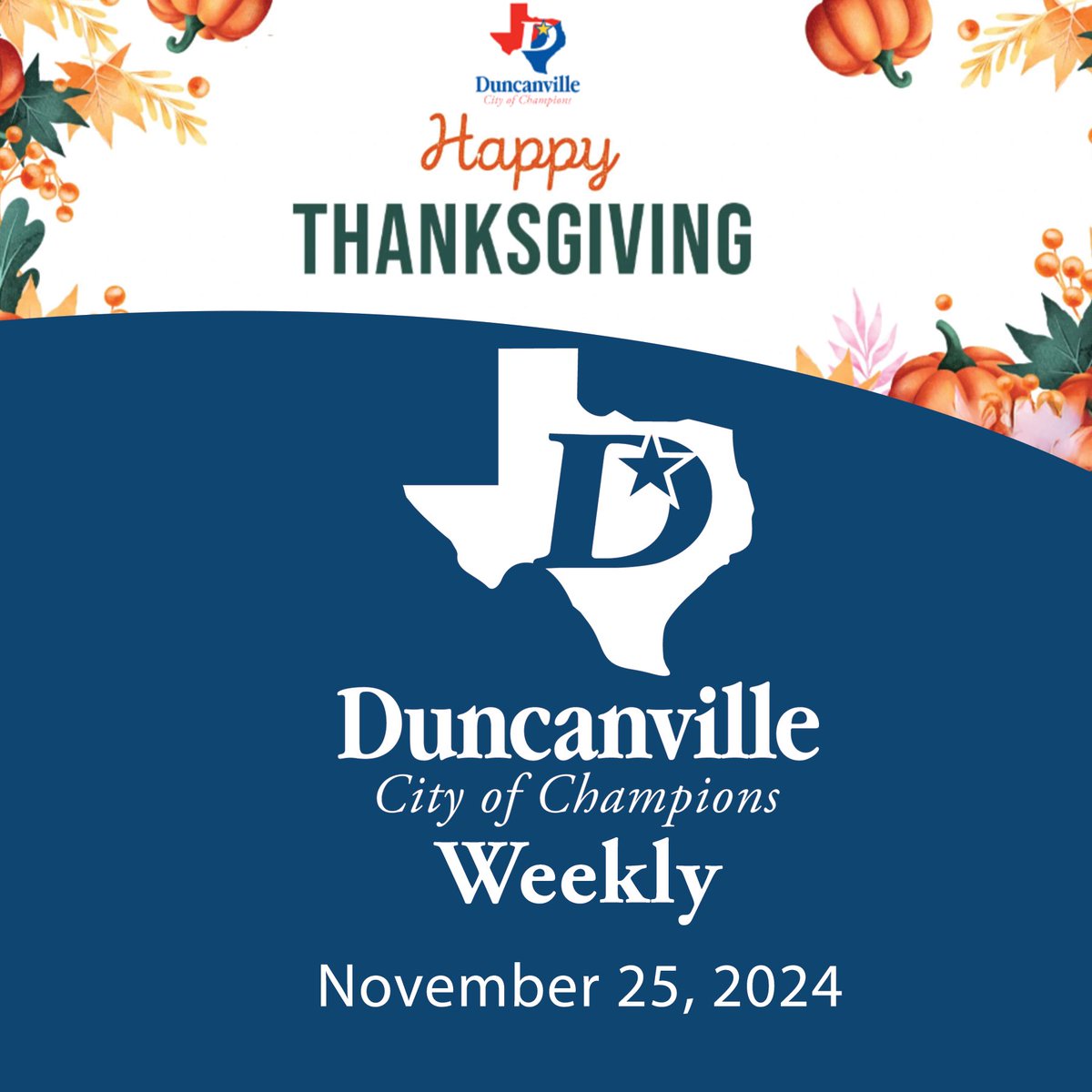 Special Thanksgiving Schedule, Holiday Lights in the Park is Coming Soon, a Comprehensive Plan Town Hall, and More! Read the Champion Weekly by visiting: conta.cc/3V9lhKd