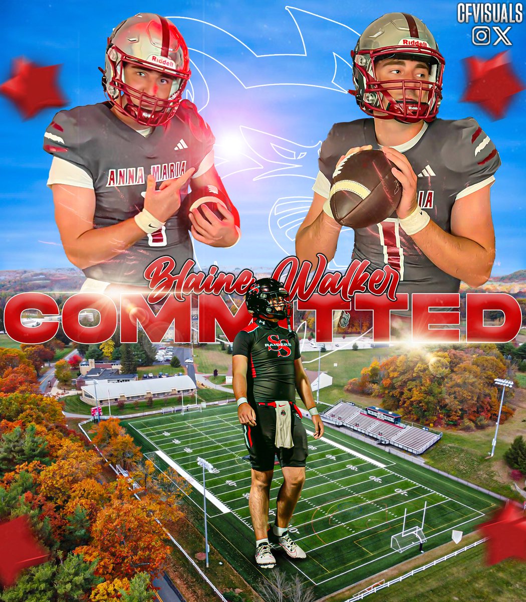 Blaine walker (@qb1_11) on Twitter photo 1000% committed
Thank the lord for the position he has put me in and my family and coaches for helping me along this long journey through high school and now get to say I will be continuing my academic and football career at Anna Maria university❤️🖤<a href="/SouthSumterFB/">South Sumter Football</a> <a href="/sshsraiders/">Ty Lawrence</a> 1000% committed
Thank the lord for the position he has put me in and my family and coaches for helping me along this long journey through high school and now get to say I will be continuing my academic and football career at Anna Maria university❤️🖤<a href="/SouthSumterFB/">South Sumter Football</a> <a href="/sshsraiders/">Ty Lawrence</a>