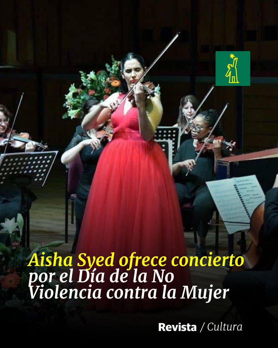 DiarioLibre's tweet photo. 🗿 |#CulturaDL| La violinista se presentó junto a la Filarmónica de Johannesburgo, en el gran salón ZK Matthews de Unisa

🔗https://t.co/Ge31Q9eFGE

#DiarioLibre #AishaSyed #Concierto  #Violinista https://t.co/GDJifzXgd3