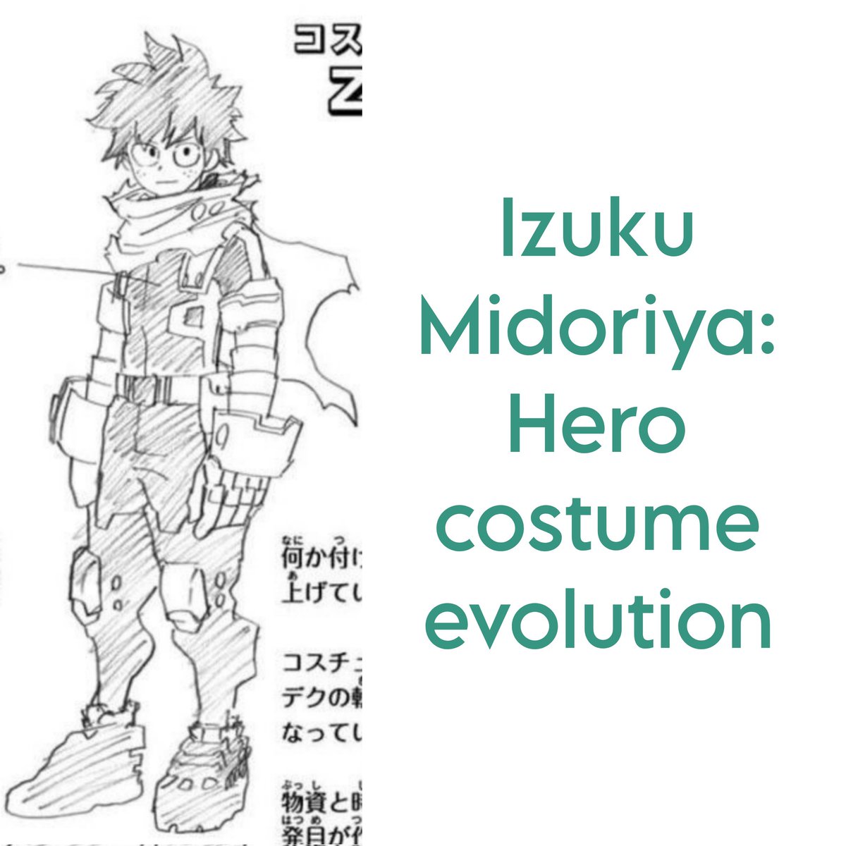 meowravity's tweet photo. After a long awaited wait, here it is.

Izuku Midoriya: Hero costume evolution analysis - a 🧵. https://t.co/UQiXPZXVfs
