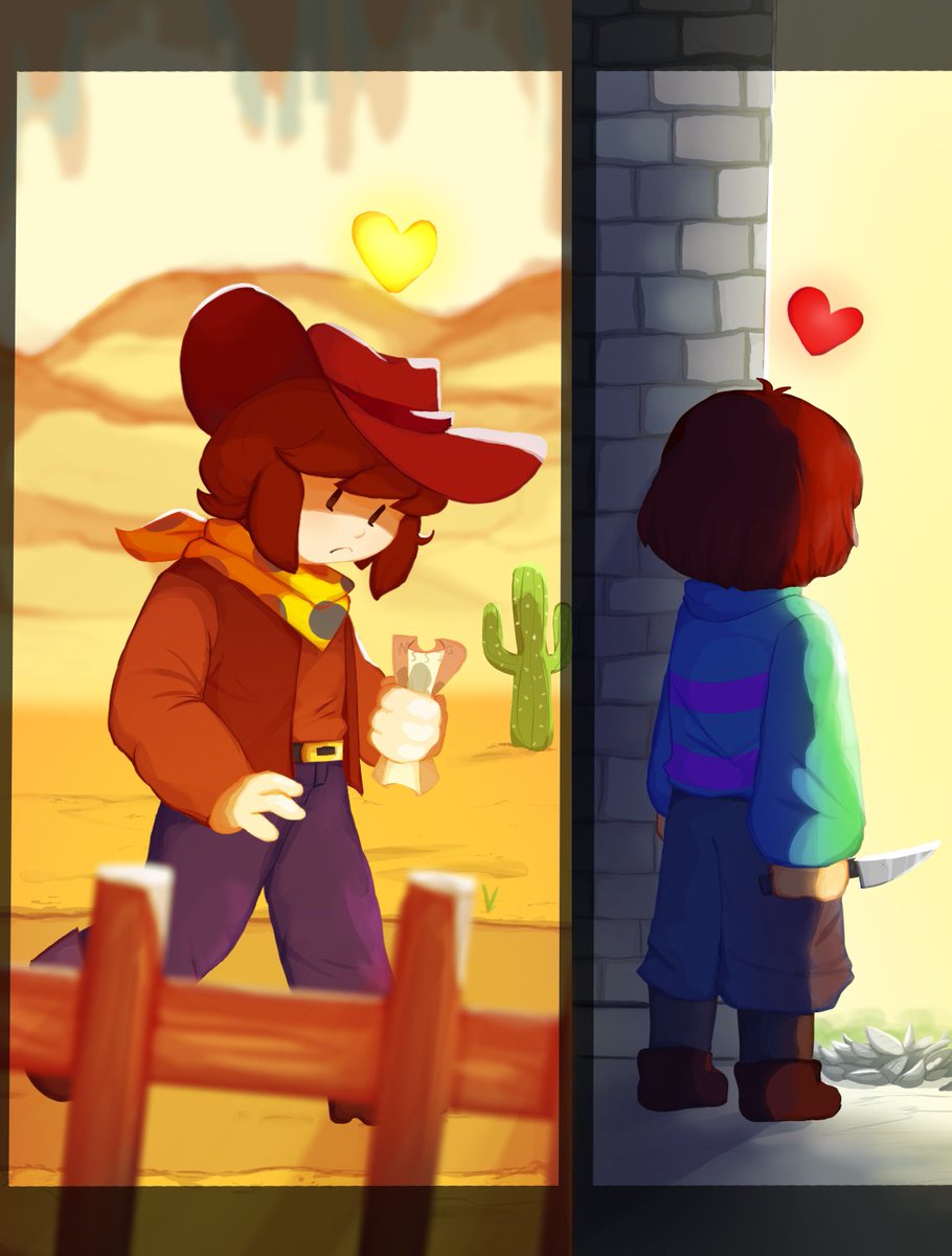 littlehapybunny's tweet photo. As a sort of appreciation fanart for all the cool human soul fangames, I decided to draw my favorites! (and Frisk)
Artwork includes @PKUTCyan, @Braverysview, @utksofficial, Cody from UT Green, and Clover from #undertaleyellow! full image below https://t.co/jrTR3tAWpb