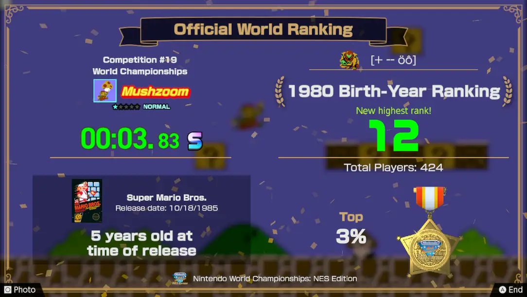 uncleR_ichie's tweet photo. 1/3 last week #NintendoWorldChampionshipsNES #SuperMarioBros #Mushzoom #BalloonFight #PopIt #SmartUncle #ShareYourGames https://t.co/jMkaRLDKT7