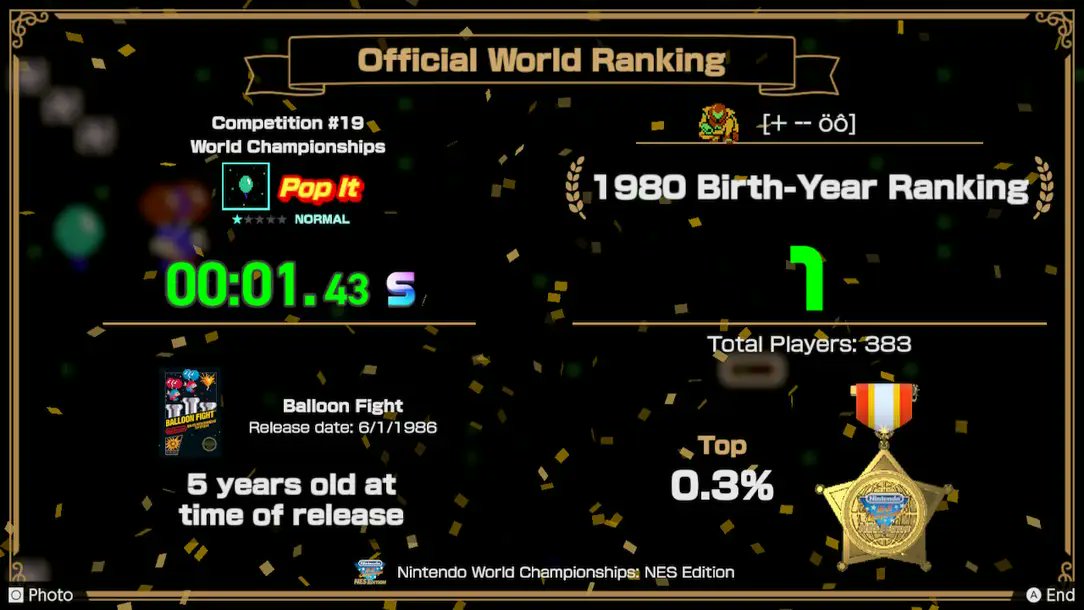 uncleR_ichie's tweet photo. 1/3 last week #NintendoWorldChampionshipsNES #SuperMarioBros #Mushzoom #BalloonFight #PopIt #SmartUncle #ShareYourGames https://t.co/jMkaRLDKT7