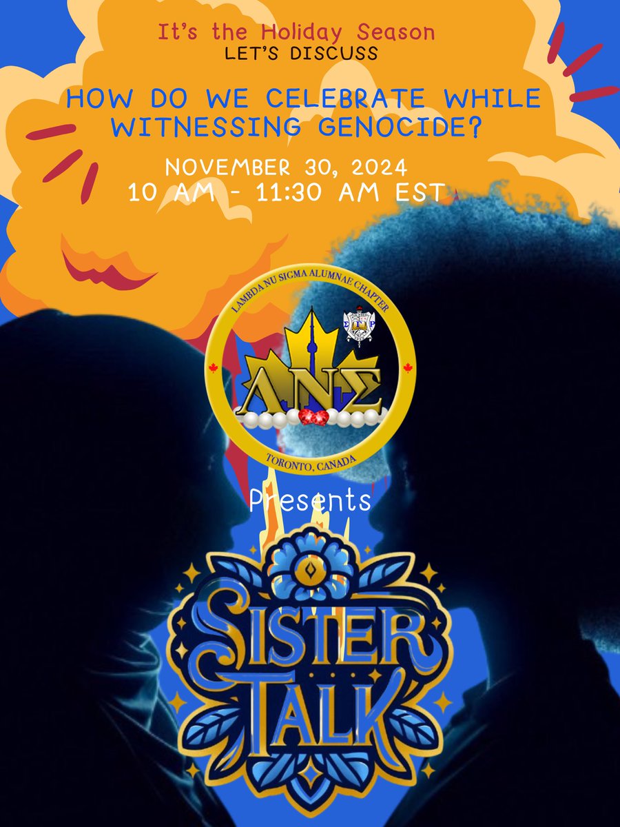 Canadian_SGRHOS's tweet photo. SGRho sisters! This Saturday, November 30 from 10-11:30AM, we will gather for Sister Talk - a quarterly, sisterly virtual hangout lead by the #CanadianPoodles 

RSVP at lns.sgrho@gmail.com for the meeting link.

#OneSigma #RHOvember #WeLead #WeServe https://t.co/XljcDzvkRX